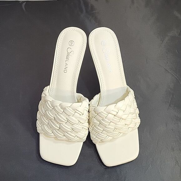 BRAND NEW HERSTYLE MELROSE BRAIDED SQUARE OPEN TOE SLIP-ON MULES SANDAL - Picture 2 of 14